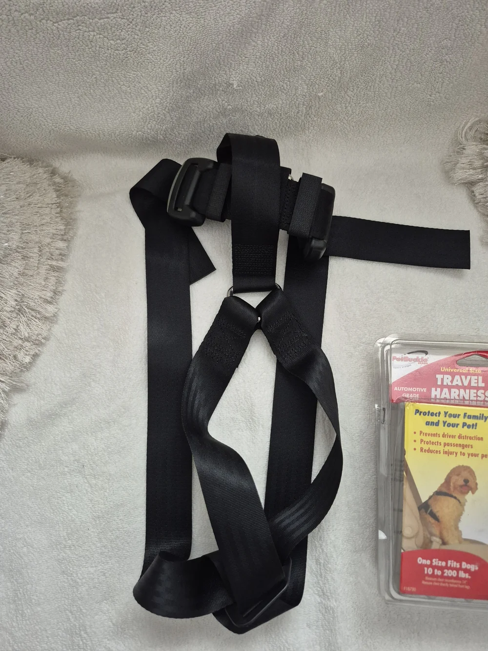 Adjustable Dog Car Safety Travel Harness One Size Fits Up To 200lbs